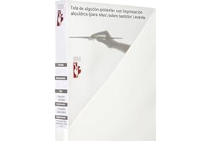 Lienzos Levante Lienzo de Algodón en Blanco, Listones de 46x17 mm, Imprimación Óleo, 162x97 cm 100M