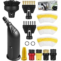 ZHEHNSA 14 stuks voor Kärcher SC1, SC3, SC5, SC4, SC2 accessoires, reserveonderdelenset voor handsproeier, voor Kärcher stoomreiniger- accessoires incl. verlengd mondstuk, gebogen mondstuk, ronde