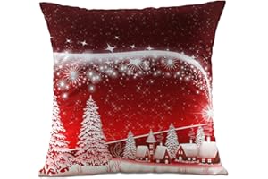 Hangood Soft Plush Throw Pillow Case Cushion Covers Christmas Tree 18 x 18 inches