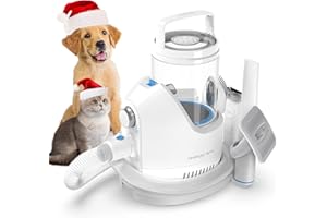 Tondeuse Chien Professionnelle, Neakasa P2 Pro 15000 Pa Aspirateur Poil de Chien Chat avec 5 Outils, Tondeuse Chat avec 5 Peignes, 2L Ultra-Récipient pour Poil Long Epais, Silencieuse