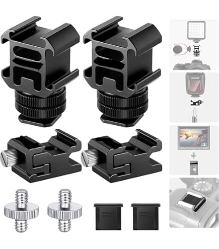 Camera Mic 3-Pack Replacement Cold Shoe Mounts For DJI Mic 3D