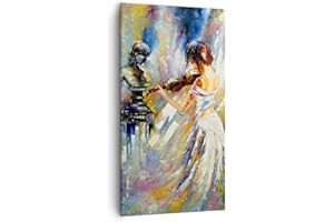 ARTTOR Lienzos decorativos 55x100cm Cuadro Sobre Lienzo Moderno Vertical Pieza Mujer Artista Grande Dormitorio Cocina Cuadros Pared Imágenes Cuadros Decoracion Salon Wall Art Prints Decor PA55x100-5146