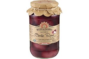 DELIZIE DI CALABRIA - CIPOLLE ROSSE IN AGRODOLCE A BASE DI CIPOLLA ROSSA DI TROPEA I.G.P. CALABRIA - 950 GR