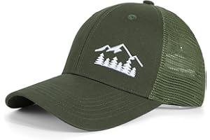 Eoslya Trucker Cap for Mens - Embroidery Mesh Back Baseball Cap Adjustable Breathable Baseball Hats Peak Cap Casual Outdoor