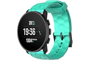 CZhkg Silicona Wristband para Suunto 5 Peak/Suunto Vertical Strap, 22mm Correas para Relojes Armband Correas Reloj Bracelet Pulseras para Suunto 9 Peak/Suunto 9 Peak Pro Watch