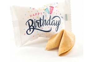 ‎LUCKY TREATS Lucky Treats | Geburtstags Glückskekse | 50 Stück | Happy Birthday | Mit liebevollen Botschaften | Perfekt für Geburtstagsfeiern & als liebevolles Gastgeschenk