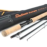Two-handed Switch & Spey fly rods fast action Fly Fishing rod with cordura tube (Skytouch Spey, 11ft 3wt 4pcs)