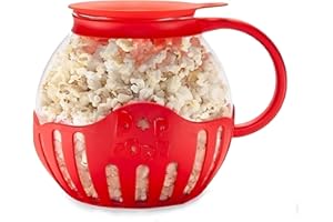 CALA VERDE - Palomitero Microondas Cuenco Plegable de Silicona, palomitero microondas, palomitero, recipiente cristal, Apto Para Lavavajillas Resistente a Altas Temperaturas