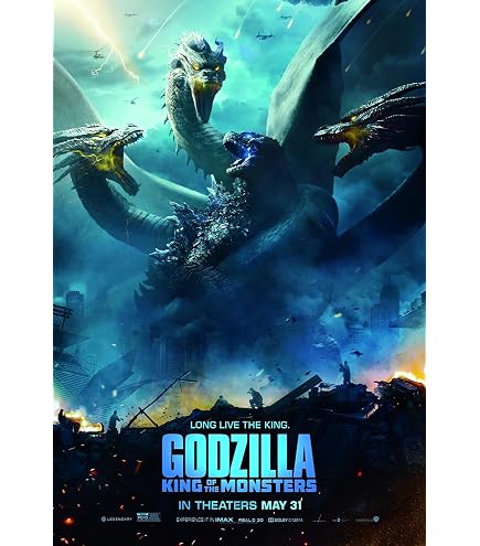 Kundan Store Godzilla vs King Ghidorah HD Poster   12x18 Inches