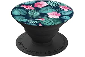 PopSockets PopGrip - Soporte y Agarre [No Intercambiable] para Teléfonos Móviles y Tabletas - Hibiscus