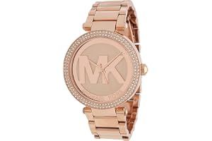 Michael Kors Parker Damklocka, Quartz trehandsurverk med armband i rostfritt stål eller läder