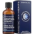 Mystic Moments | Olio Essenziale Liquido a mentolo 100 ml - Olio Puro e Naturale per diffusori, aromaterapia e Massaggio misc