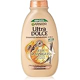 Garnier Ultra Dolce shampoo con latte di vaniglia e polpa di papaya, 300 ml, Confezione da 1