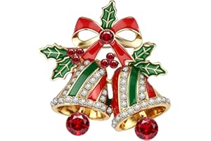 MECOOL Christmas Brooch Pins for Women Festive Enamel Lapel Pins Set for Clothes, Coats & Hats | Holiday Fashion Accessories
