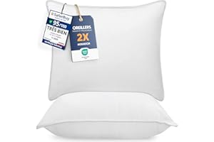 Utopia Bedding Pillow (Lot de 2), 60 x 60 cm, Oreiller de Sommeil, Coussin Respirant et Doux (Blanc)