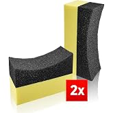 WONKEY - Oto Lastik Parlatıcı S&uuml;nger 2'li Paket, U Şeklinde Eğimli Araba Lastiği Parlatıcı S&uuml;nger, Ara&ccedil; Lastik ve Plastik Par