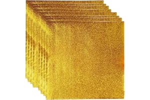 Teogneot Papel de Chocolate Envoltorio de Chocolate Envoltura de Papel de Aluminio para Chocolate para Hornear Dulces Dorados 100 Piezas 15CM