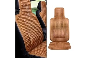 FAVOURALL Funda de asiento de coche para asiento delantero universal de verano, fresco, 1 pieza, PVC con perlas de masaje, cojín de coche, con cintura, para coche, hogar, oficina