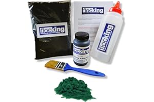FLOC-KING Kit Floccaggio fai da te - Polvere di floccaggio - Nylon Flock - Racing Green