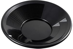 SE GP1011BB8 - Setaccio per il lavaggio dell'oro, Forte grossolana e le barriere sottili, Nero, 20 cm