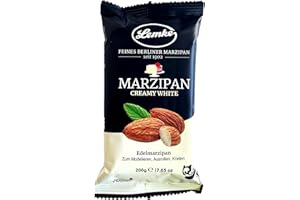 ‎LEMKE - FEINES BERLINER MARZIPAN SEIT 1902 Lemke Creamy White Marzipan, 200g/Feines Marzipan- Vegan- Backmarzipan