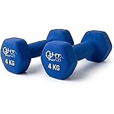 Neoprene Dumbbells for Gym Home Gym Non Slip Dumbbell Weight 0.5-6kg Pair or Single