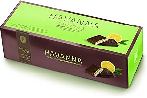 Havanna Galletitas de Limón Cubiertas de Chocolate | Galletas Cubiertas y Rellenas de Suave Crema | Caja 12 Unidades | 420g