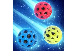TOMOROY 3 Stück Astro Jump Ball Moon Ball, Jumpballl Hohe Sprünge Gummiball Space Ball Moonball EIN Knallendes Geräusch Machen Mini Bouncing Ball für Kinder, Bouncy Balls for Kids Party Gift - 70mm