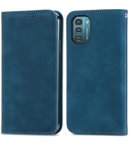 Asuwish Custodia A Portafoglio Con Cover In Pelle Per Nokia G21 + Vetro Temperato E Cinturino - Porta Carte E Supporto - Oro Rosa