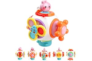BOMOYA Sensory Toys for Babies 12 18 Months, Activity Cube Travel Sensory Toys Toddler Learning Toys Educational Travel Toy Baby Infant Newborn Toys Birthday Gifts for Girl Boy 1 2 3 Year Old