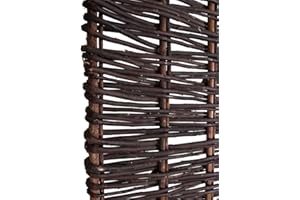 Papillon Willow Natural Garden Hurdles Fencing Privacy Screening Panel 1.8m x 0.9m (6ft x 3ft)