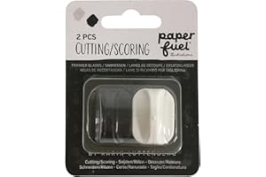 Paperfuel Lame de Découpe et de Marquage, pour la Fabrication de Cartes, Le Scrapbooking et Autres Loisirs de Papier, Black/White