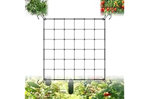 Gxlaihly Rete Scrog Elastica a Traliccio 120x120 cm per Piante - 4 Ganci per Verdure e Fiori
