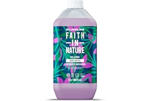 Faith In Nature Natural Lavender & Geranium Body Wash, Relaxing Shower Gel, Vegan & Cruelty Free, No SLS or Parabens, 5L Refill Pack