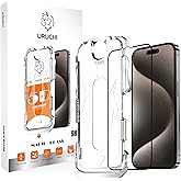 URUCHI Samsung S25 Ultra İle Uyumlu Hizalama Aparatlı ve Takılırken Camın Altında Kesinlikle Toz Bırakmayan Darbelere Karşı E