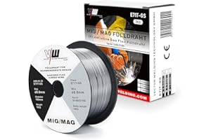 VECTOR WELDING VECTOR Filo Animato No Gas 0.8mm 1KG Filo Saldatrice E71T-GS Bobina Filo Animato per Saldatura Universale D100 MIG MAG per Saldatrice, 1 Pezzi