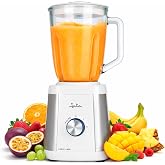 Jata BT797 1300 W Glass Blender, Capacity 1.5 L, Stainless Steel Serrated Blender, Stainless Steel Body, 2 Speeds + Pulse, Ic