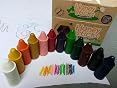 Honeysticks 12 Crayons Cire D'Abeille Naturels Non Toxiques - Idéal Tout-Petits