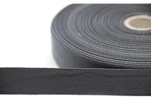 nts Nähtechnik 50m Rolle Köperband, Nahtband aus 84% Baumwolle (dunkelgrau, 2)