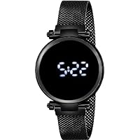 Casera Touch Screen Led Magnetic Strap Wrist Watch for Girls