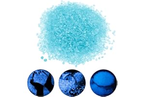 TenaLucy 10000 Pièces Lumineux Cailloux Decoratif Bleu Gravier Aquarium Decoration Cailloux Aquarium Bleu Pierre Aquarium DIY Galet Aquarium Cailloux Decoratif Gardin Vase Plante Galets Decoratif