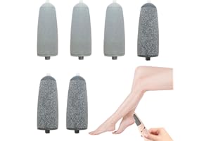EOPHMI 6 Pcs Products for JML NuYou Pedi Roller Replacement Heads for Flawless Pedi Replacement Foot Grinder Roller Heads Foot File Replacement Rollers for JML for Feet Callus Removers (Normal)