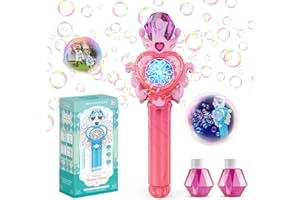 P PANACARE PANACARE Bacchetta Magica per Bolle Per Bambini con Luce,10000+ Bolle Macchina Elettrica Automatica per Soffiare Bubble Macchina per Bubble Portatile All'aperto Giocattolo Festa Estiva Regalo di Nozze