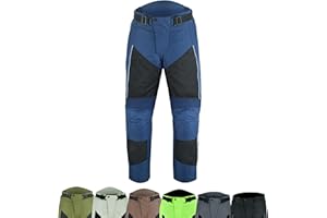 warrior gears Mens Air Mesh and 600D Cordura Textile Motorcycle Trousers CE Protective Armoured Textile Racing Motorbike Pants with Mesh and Waterproof Lining Breathable Bikers Textile Clothing