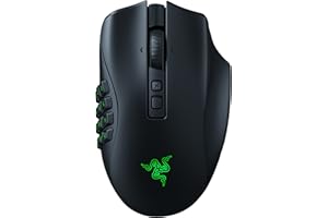 ‎RAZER Razer Naga V2 Pro - Kabellose MMO-Gaming-Maus (HyperScroll Pro Rad, Anpassungsfähigkeit und Kontrolle, HyperSpeed Wireless, Focus Pro 30K Optischer Sensor, Optische Mouse Switches Gen-3) Schwarz