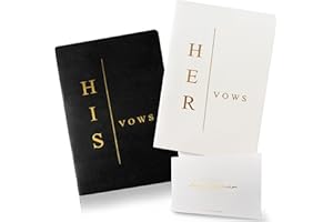 WeddingGiftsWedding Vow Books His and Hers Wedding Vow Books Bride and Groom Vow Books Wedding Essentials Wedding Accessories
