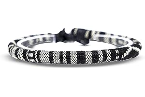 Made by Nami Surfer Bracelet pour hommes et femmes - boho hippie - accessoires de plage et de festival - fabriqués à la main - 100% coton écologique, imperméable et ajustable (Rose) (Noir)