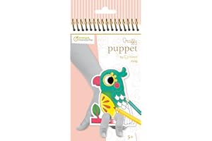 Avenue Mandarine GY095C Malblock Graffy Puppet, 250g Zeichenpapier mit je 12 Motiven x 2, ideal für Kinder ab 5 Jahren, 1 Stück, Haustiere