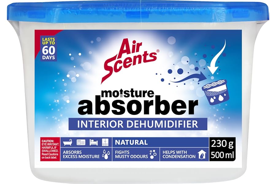 Air Scents Natural Moisture Absorber Interior Dehumidifier 500 ml