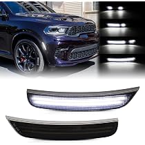 Feux De Marqueur Latéraux LED Fumés Pour Dodge Durango 2021-2025 - Paire, Blanc, Installation Facile